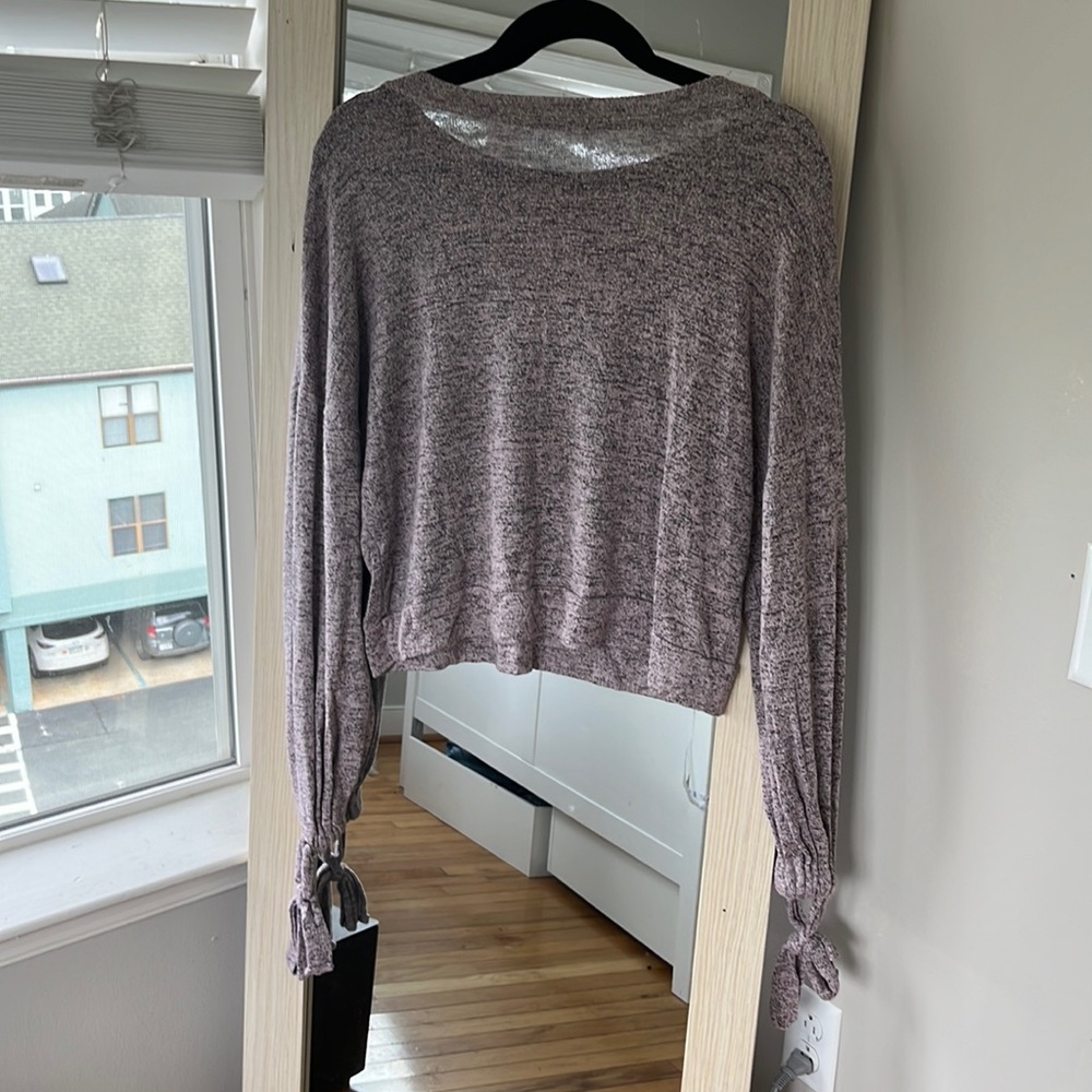 Altar’d State Dusty Rose Sweet Tied Wrists Sweater
